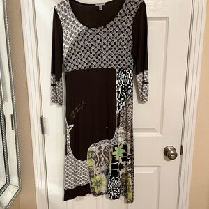 Linea Domani Multi Print Dress